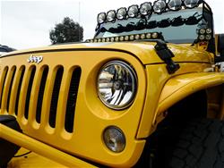 KC HiLiTES Black Gravity LED Headlights 07-18 Jeep Wrangler JK